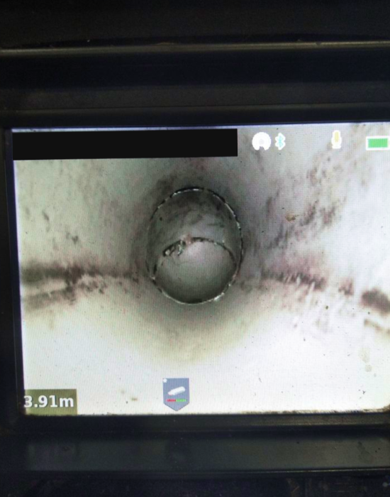 Blocked drain plumbing with the assistance of CCTV drain inspection.