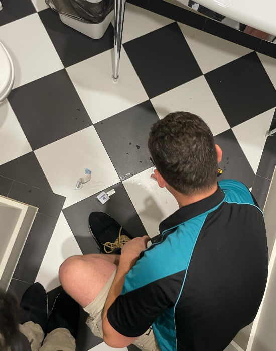 Toilet sewer cleaning by The Clean Plumber
